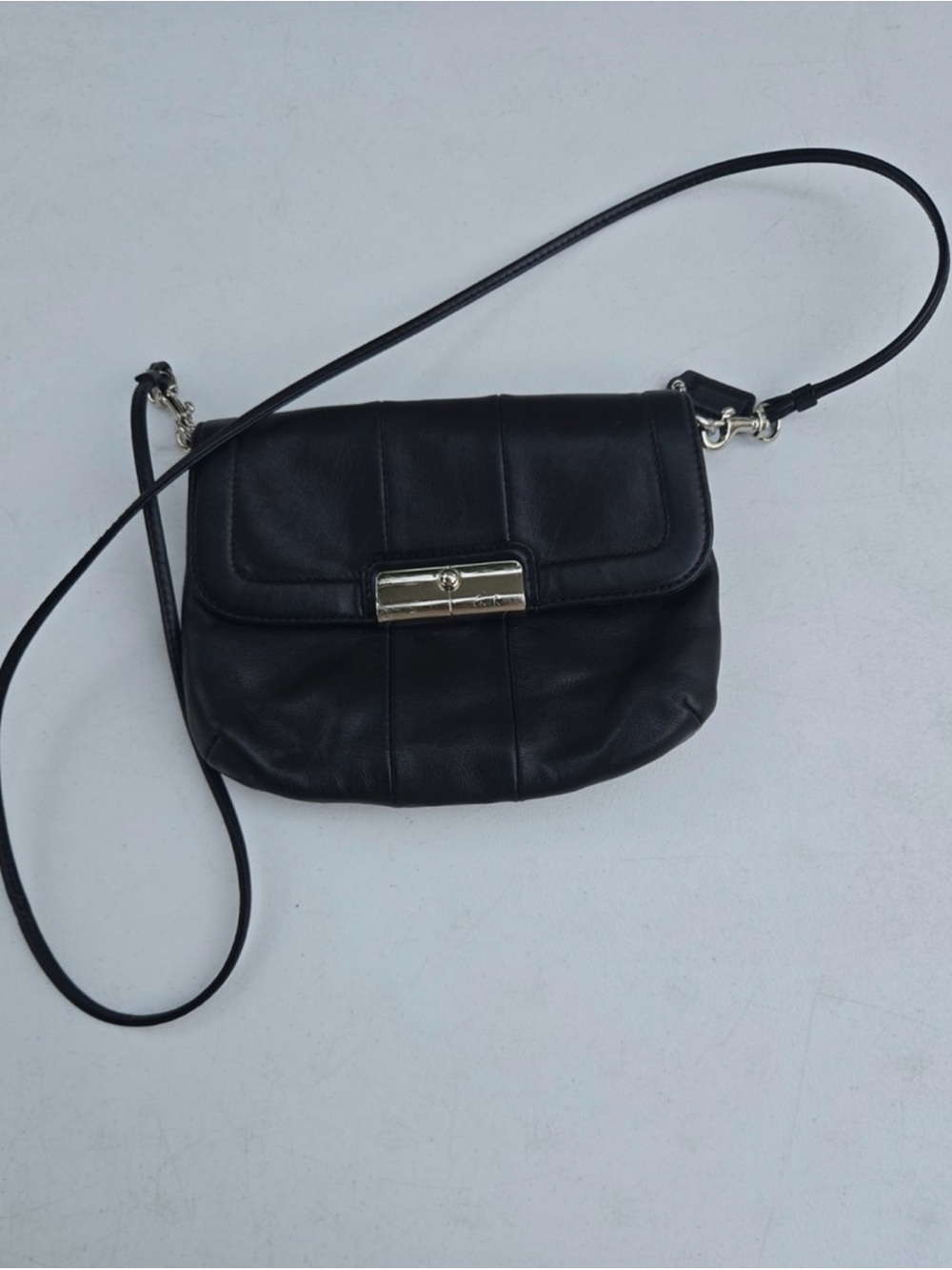 Coach Leather Crossbody kristin Bag Black Small Y2k